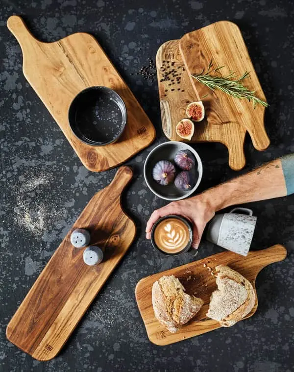 Aida Raw Teak Skærebræt 5 Aida Raw Teak Skærebræt - Billede 3