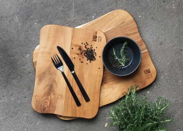 Aida Raw Teak Skærebræt 4 Aida Raw Teak Skærebræt - Billede 2